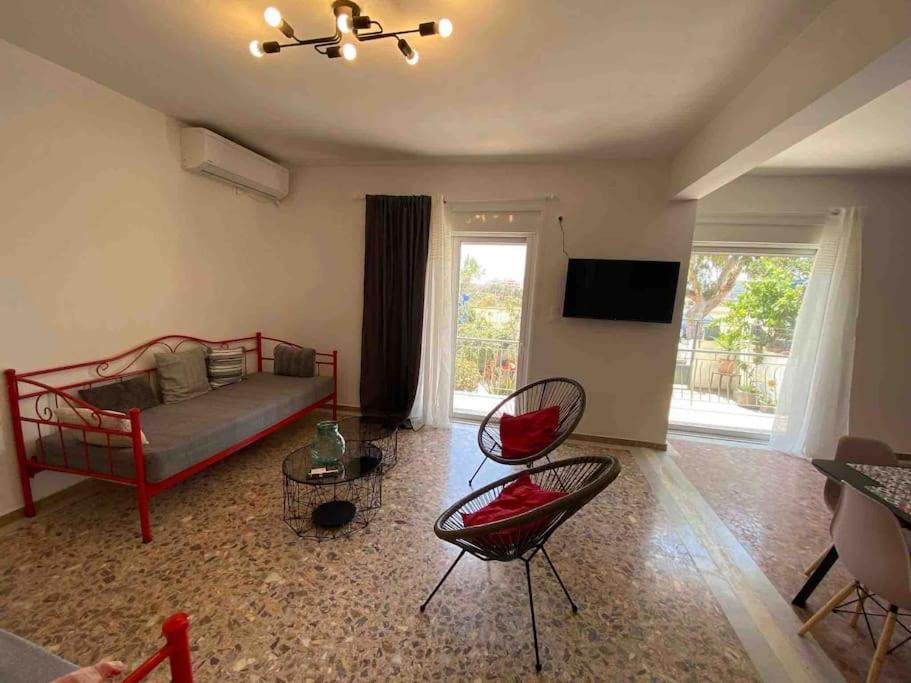 New! Flower Patio House 2 Bdr - Bbq - Wash Machine Lávrion 外观 照片